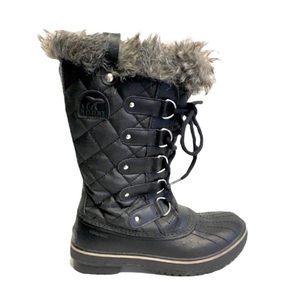 SOREL Women’s Tofino II Lace Up Waterproof Winter Snow Boot Black 5